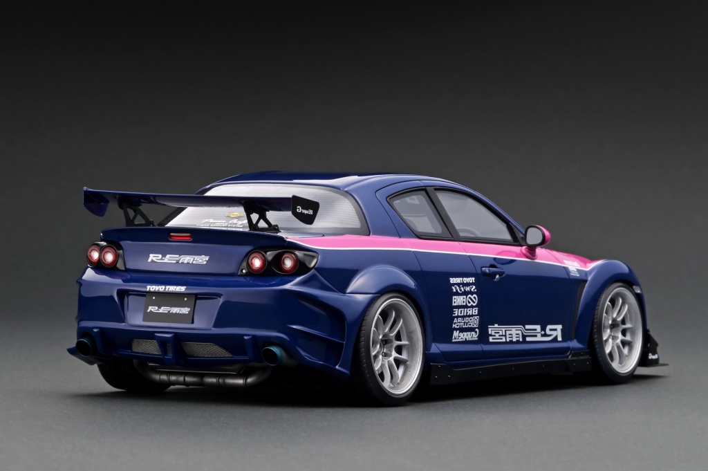 RE雨宮のデモカー「1/18 Mazda RX-8 (SE3P)」× 6カラーをご予約