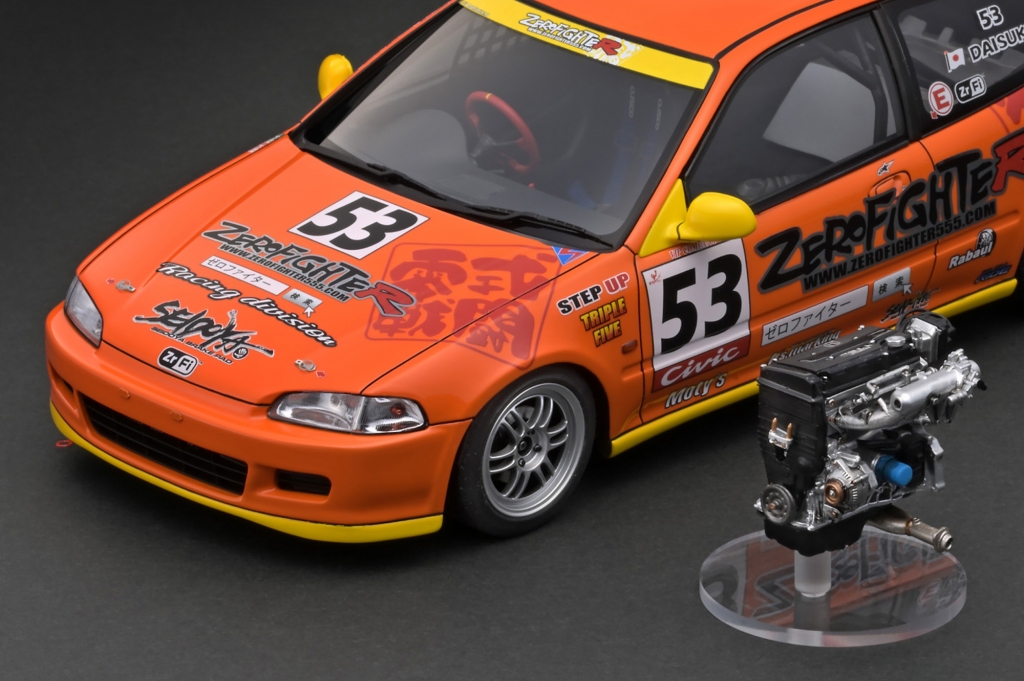 予告：1/18 エンジン付 WEB限定「シビック (EG6) ZERO FIGHTER