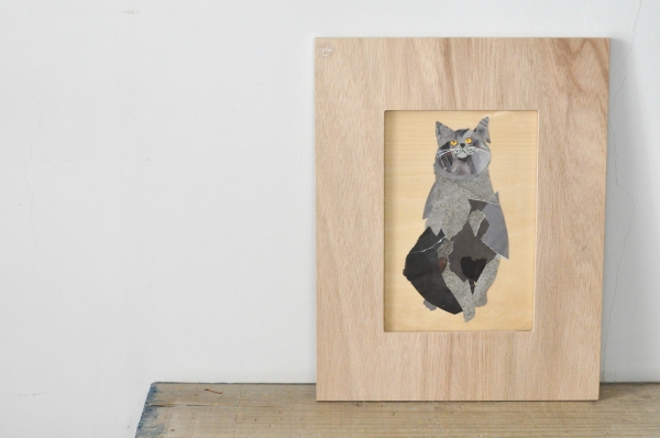 ちぎらまりこさん　原画　作家さん　貼り絵　猫 ちぎらまりこさん 原画 作家さん 貼り絵 猫