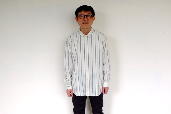 A Vontade Gardener Apron Shirts ストライプシャツ Gardener Apron Shirts LS -OC STRIPE- - Bricklayer *A vontade