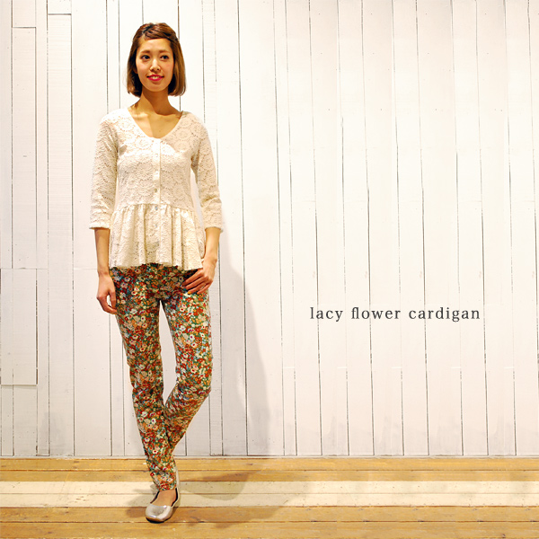 lacy flower cardigan ¥Ú¥×¥é¥à¥«¡¼¥Ç¥£¥¬¥ó
