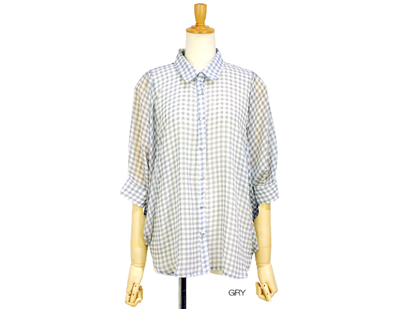play g check shirt ¥Ø¥ë¥·¡¼¤Ê¿§Ì£¤Î¥®¥ó¥¬¥à¥Á¥§¥Ã¥¯¤ò»ÈÍѤ·¤¿¥·¥ó¥×¥ë¤Ç»È¤¤°×¤¤7ʬ¾æ¤Î¥É¥ë¥Þ¥ó¥¹¥ê¡¼¥Ö¥·¥ã¥Ä