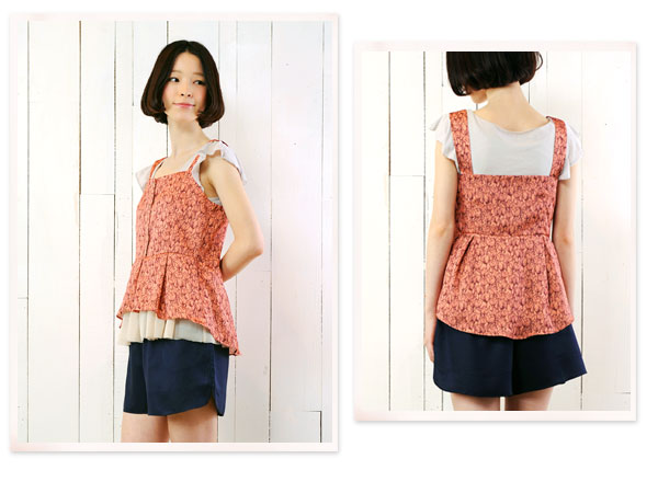 tulip top¡¡¥¤¥é¥¹¥È¤Î¥Á¥å¡¼¥ê¥Ã¥×ÊÁ¤¬¥×¥ê¥ó¥È¤µ¤ì¤¿¡¢½÷¤Î»Ò¿´¤ò¤¯¤¹¤°¤ë¤Ú¥×¥é¥à¥È¥Ã¥×¥¹