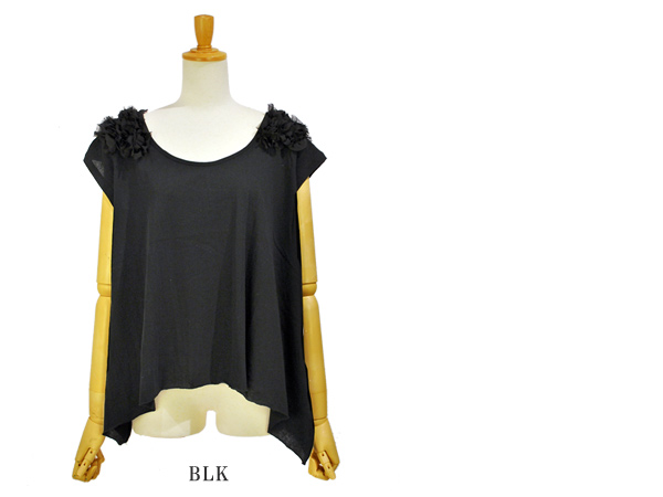 shoulder frill Ts¡¡¥Ç¥¶¥¤¥ó¥«¥Ã¥È¥½¡¼