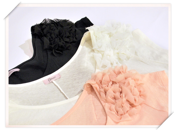 shoulder frill Ts¡¡¥Ç¥¶¥¤¥ó¥«¥Ã¥È¥½¡¼