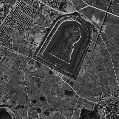 大仙陵古墳 1948 米軍撮影 空中写真