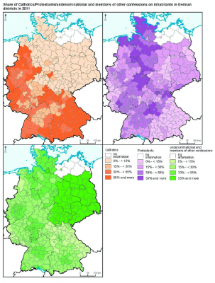 German Religion Map