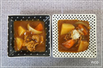 カレーに冷凍レモン。