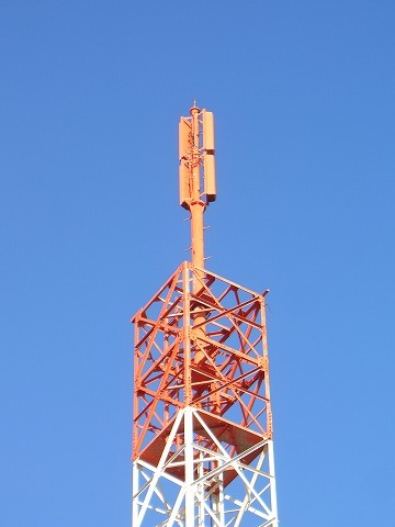 海上テレビ送信所 送信アンテナをズームイン!