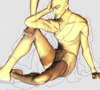 Poser photoshop 表紙メイキング 果てに見る夢3