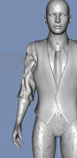 DAZStudio4 Shade 虎徹の服と小物作成 Hexagon メタセコ Metasequoia0246.JPG