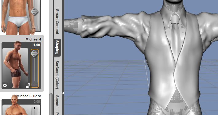 DAZStudio4 Shade 虎徹の服と小物作成 Hexagon メタセコ Metasequoia0270.JPG