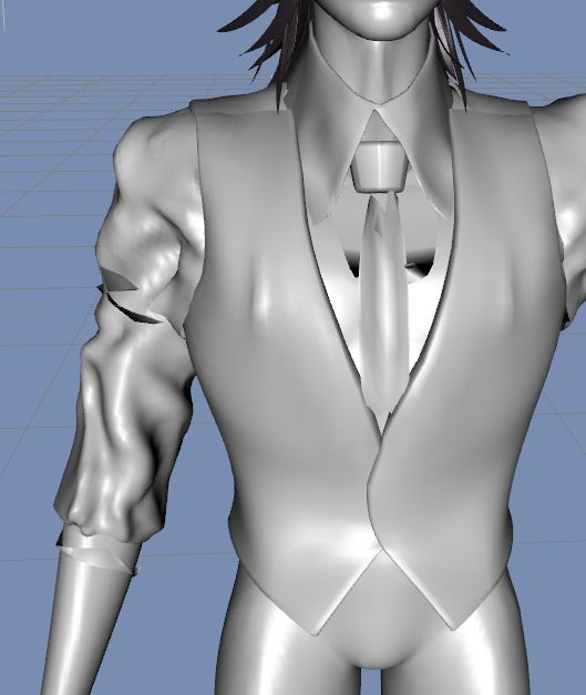 DAZStudio4 Shade 虎徹の服と小物作成 Hexagon メタセコ Metasequoia0278.JPG