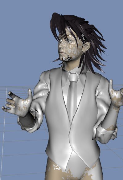 DAZStudio4 Shade 虎徹の服と小物作成 Hexagon メタセコ Metasequoia0284.JPG