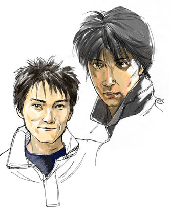 仮面ライダー剣 アクリルスタンド 橘朔也 上城睦月 天野浩成