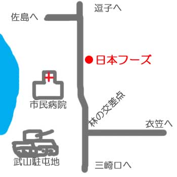 横須賀市民病院付近地図