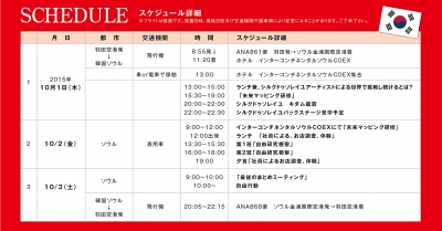 2015年10月 韓国 社員研修 社員旅行 セミナー 未来マッピング