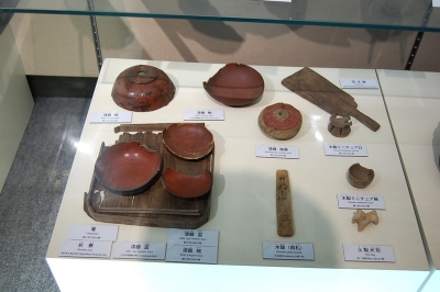 御土居跡から出土した漆器