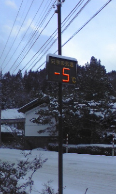 マイナス5℃