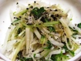 大根と水菜のかりかりじゃこ和え