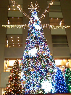 新宿NSビルのクリスマスツリー