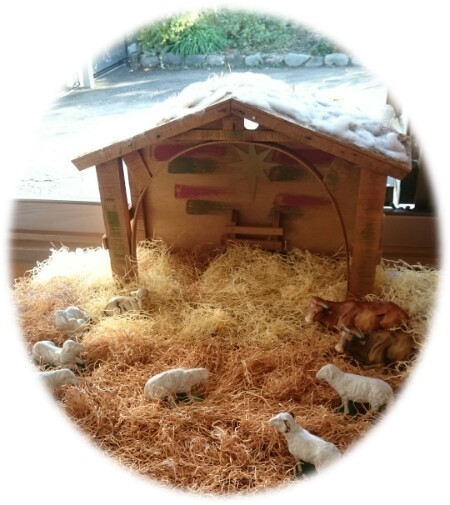 クリスマスの馬小屋