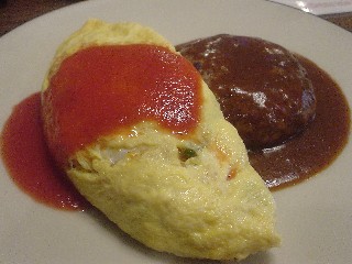 ハンバーグ オムライス