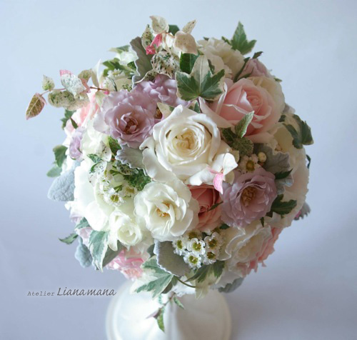 春らしいウェディングブーケ ウェディングフラワー デイリーフラワー Atelier Liana Mana