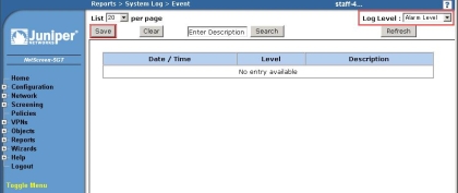 Netscreen-5GT_Alerms_Save