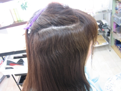 奈良市あやめ池 縮毛矯正 ヘアカラー毛