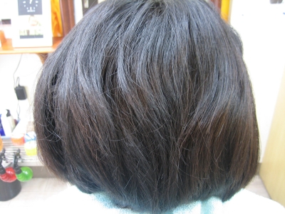 縮毛矯正前の画像