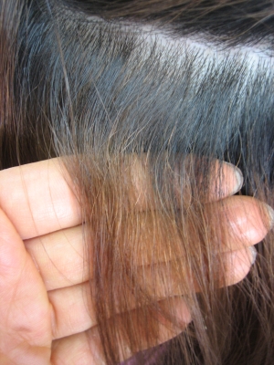 根元が明るくなりすぎた髪 ヘアカラーの失敗治し