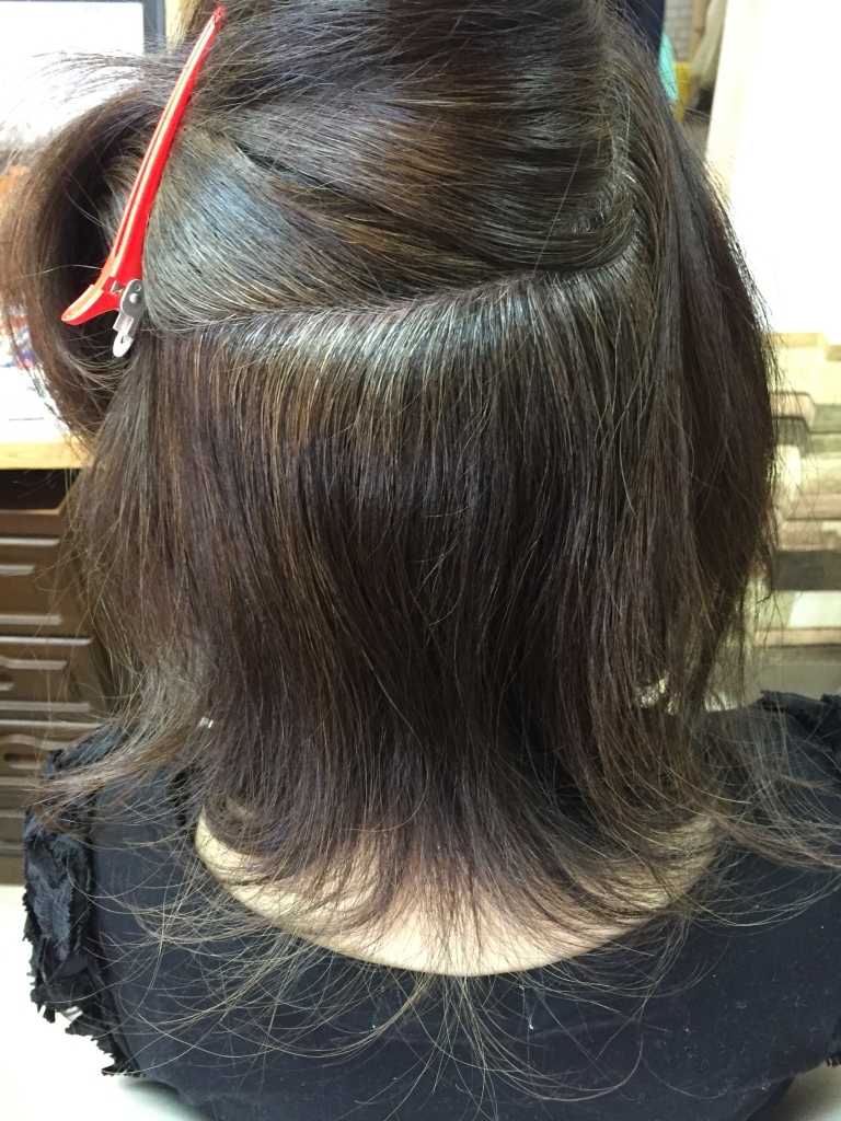 ５０代ヘアスタイル　美容室　奈良市学園前　アラフィフヘアスタイル　西大寺　髪質改善縮毛矯正
