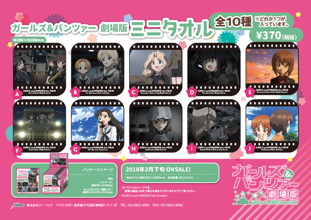 ガルパン 生コマフィルム ヨウコ ガールズ&パンツァー | Xebec News