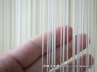 干したそうめんの白さ