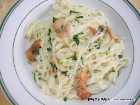 バジルうどん