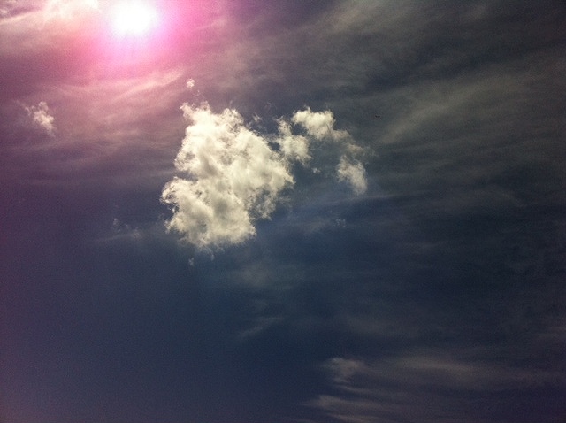 秋の空（山頂からの雲）