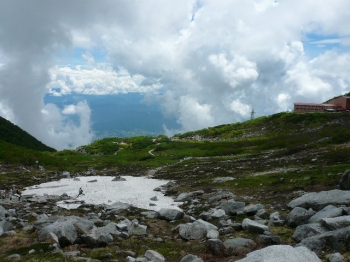 八丁坂から下山