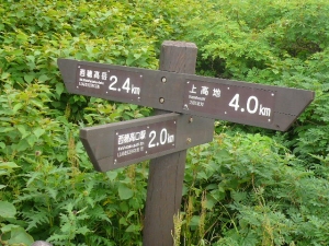 西穂山荘案内
