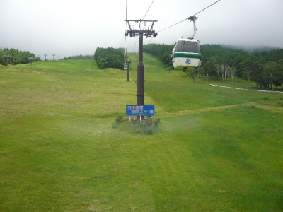 蓼科ゴンドラ乗車中