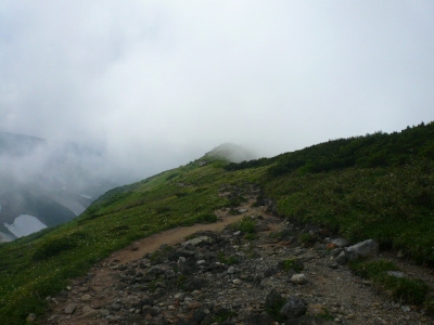 奥大日岳 方面