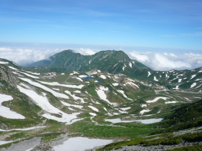 岩場から室堂平