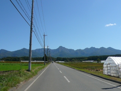 美濃戸口へ向かう道路