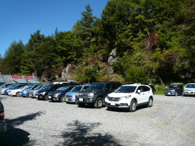 美濃戸駐車場
