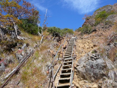 地蔵尾根はしご