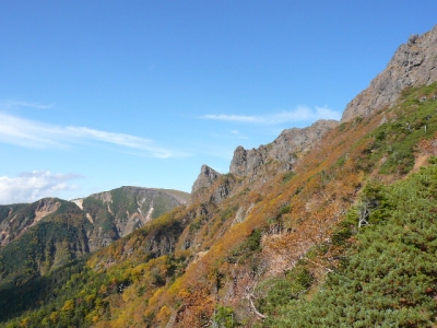 地蔵尾根から横岳・硫黄岳