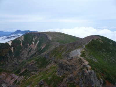 横岳〜硫黄岳山荘1
