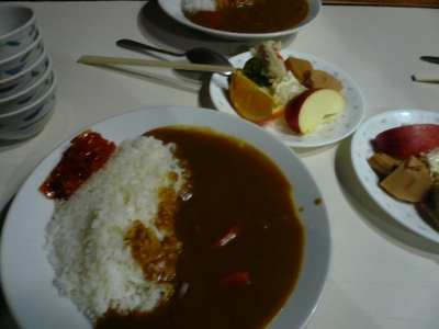 尊仏山荘_夕食