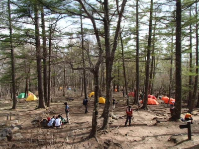 富士見平小屋テント場