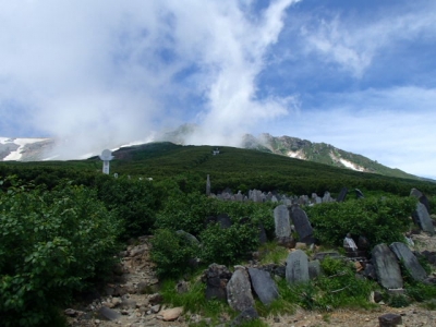 8合目付近登山道